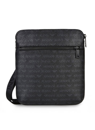 Sac noir à bandoulière fantaisie – Armani Jeans Sac noir à bandoulière fantaisie – Armani Jeans