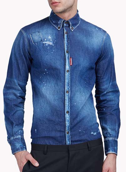 Chemise bleue en jeans – Dsquared2 Chemise bleue en jeans – Dsquared2