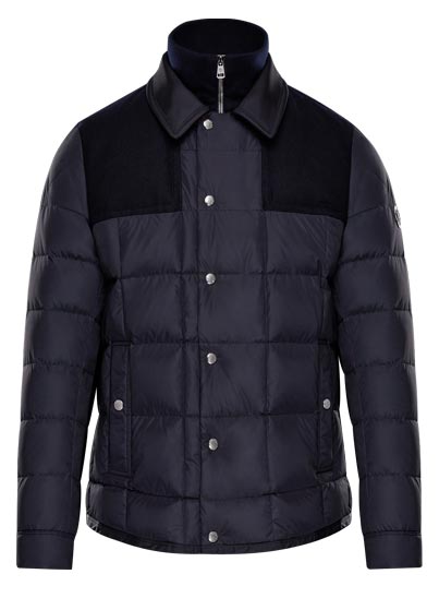 Blouson bleu foncé « Clovis » – Moncler Blouson bleu foncé « Clovis » – Moncler