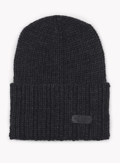 Bonnet gris mailles épaisses – Dsquared2 Bonnet gris mailles épaisses – Dsquared2
