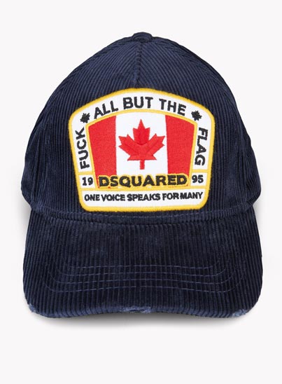 Casquette de Baseball « Corduroy Canada » – Dsquared2 Casquette de Baseball « Corduroy Canada » – Dsquared2