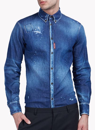 Chemise en Jeans « Denim Shirt » – Dsquared2 Chemise en Jeans « Denim Shirt » – Dsquared2