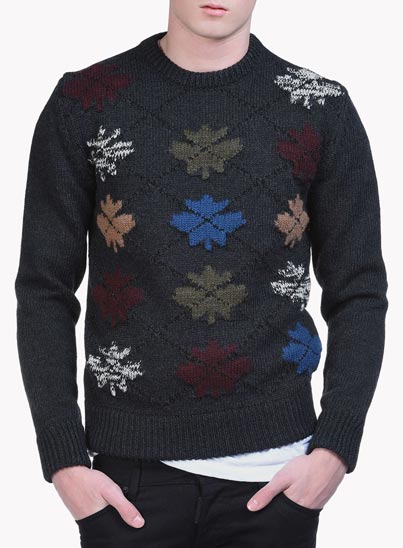 Pull « Mapple Leaf Argyle » – Dsquared2 Pull « Mapple Leaf Argyle » – Dsquared2