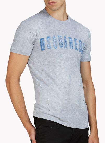 T-shirt gris « Dan » – Dsquared2 T-shirt gris « Dan » – Dsquared2