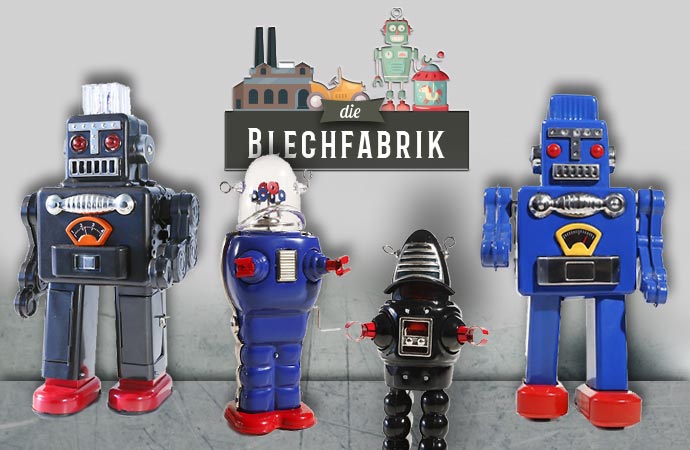 Robots de la marque Blechfabrik.