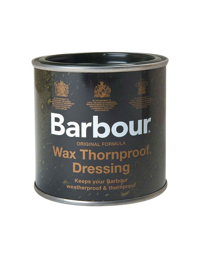 Traitement qui restaure la fonctionnalité imperméable des veste Barbour Wax.