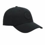 Casquette Stone Island à six panneaux réalisée en reps de coton. Logo Rose des vents Stone Island brodé en relief sur l'avant.