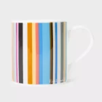 Égayez votre café du matin avec ce mug 100 % à la cendre d'os au design classique à rayures multiples.