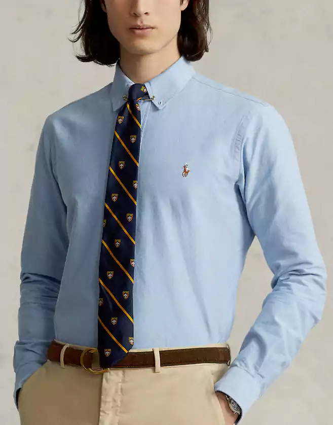Pilier du style Polo depuis sa première apparition, la chemise Oxford est un basique polyvalent pour la garde-robe de chaque homme.