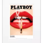 Affiche "Couverture Playboy 2013" - Image Republic. Les tirages 30 x 40 cm sont présentés sous passes-partout.