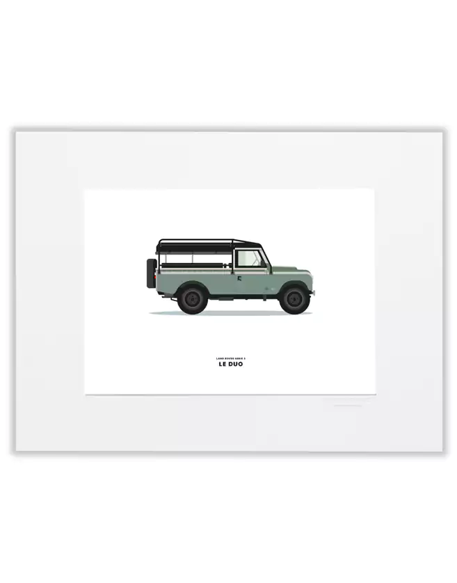Illustration Land Rover Image Republic. FABRICATION FRANCAISE.