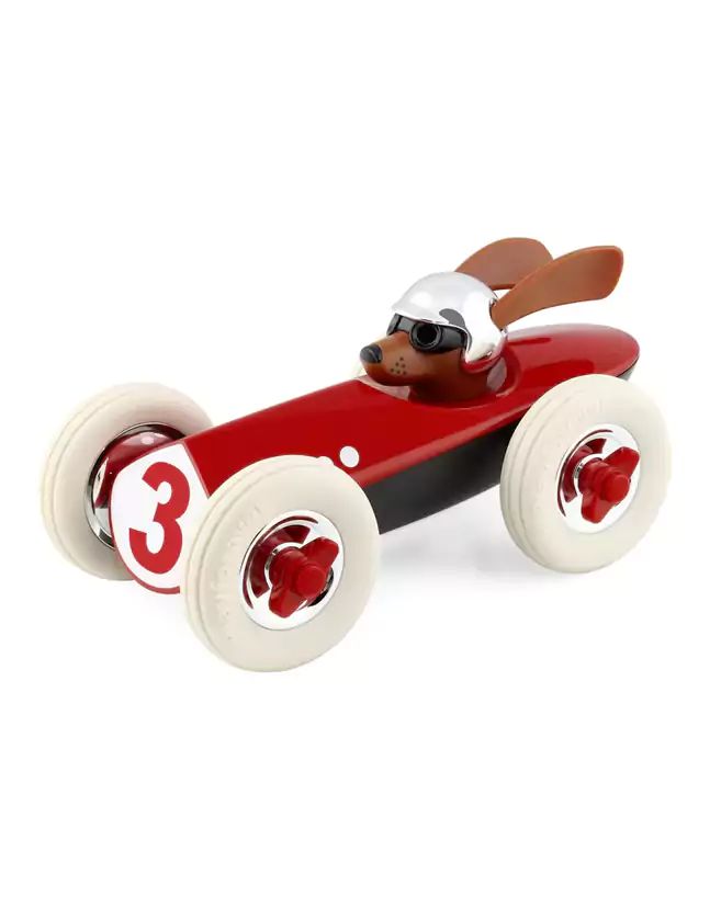 Voiture/jouet Rufus, la voiture de course conduite par un chien la plus cool que nous ayons jamais vue ! Longueur 214 mm x Largeur 127 mm...