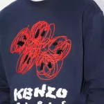 Sweatshirt brodé 'KENZO Drawn Varsity'