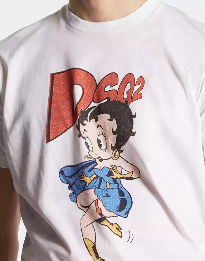T-shirt Dsquared2 Betty Boop ajusté