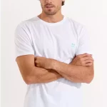 T-shirt Cala blanc YANNPALMCOLOR GALLIANI. Le t-shirt blanc est la pièce intemporelle et indispensable d'une garde-robe.